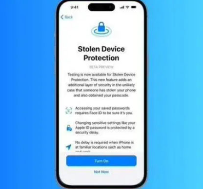 雁峰苹果授权维修店分享被盗设备保护功能开启方法 