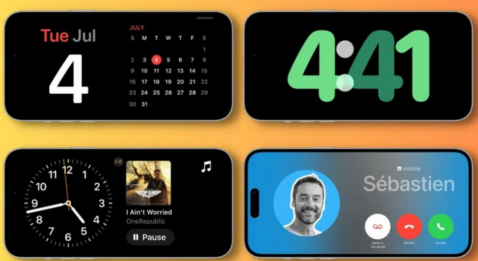 雁峰苹果手机维修分享iOS17横屏充电待机显示有什么好处 
