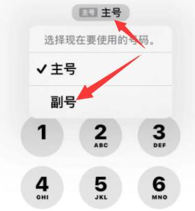 雁峰苹果14维修店分享iPhone 14 Pro Max使用副卡打电话的方法 